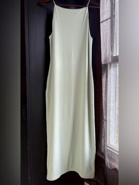 House of Harlow 1960 Light Green Sleeveless Halter Neck Midi Dress Size Small